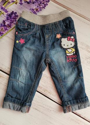 Джинси штани штанці штани штанці джогери джинси джинси з потертостями hello kitty1 фото