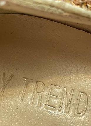 Туфлі золоті, з блискітками, nly trend, 36р. 23,5 див. в хорошому сост.6 фото