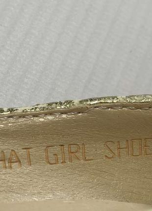 Туфлі золоті, з блискітками, nly trend, 36р. 23,5 див. в хорошому сост.7 фото
