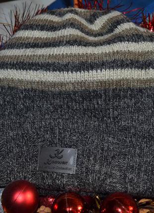 Тепла вовняна шапочка konwar ( туреччина ) для хлопчика 5 - 7 років