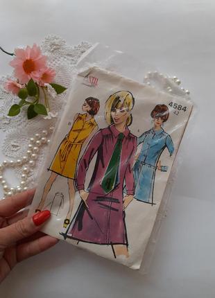 Stil выкройка для винтажного платья 1950-е годы фабричная сша бумажная лекало4 фото