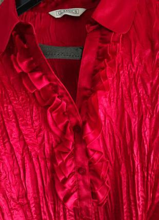 Красная летняя блузка3 фото