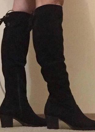 Ботфорти чоботи замш р. 38 25 см nila & nila