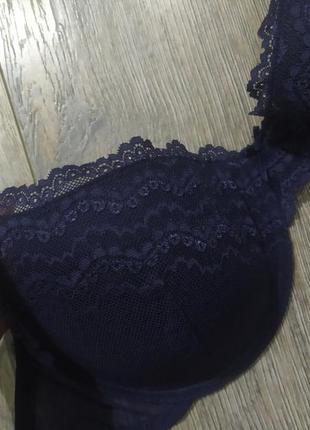 34dd 75е f&f,англия! ажурный бюстгальтер цвета графит, новый5 фото