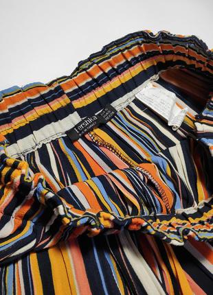 Широкие штаны кюлоты ✨h&m✨ укороченные плиссированные брюки разноцветные6 фото