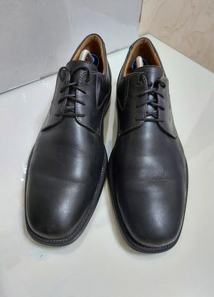 Кожаные туфли на шнурках geox р. 43-44 (29 см) индия7 фото