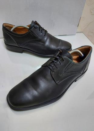 Кожаные туфли на шнурках geox р. 43-44 (29 см) индия3 фото