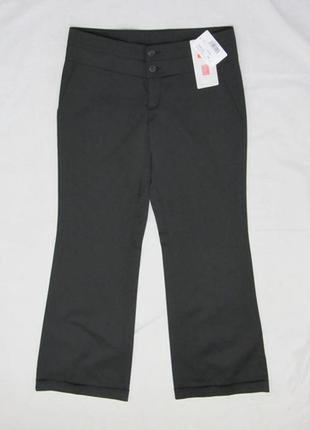 Классические черные брюки кюлоты размер м1 фото