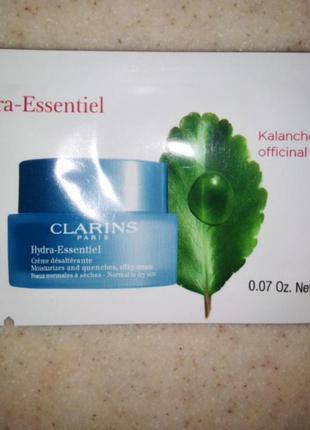 Крем увлажняющий для лица clarins hydra-essentiel для нормальной и сухой кожи, новый