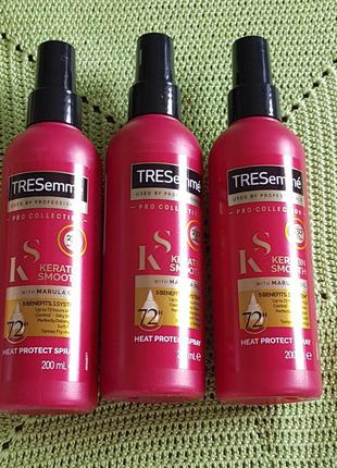 Tresemme keratin smooth heat protection shine spray спрей для захисту і розгладження волосся