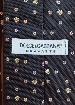 Dolce & gabbana шелковый галстук