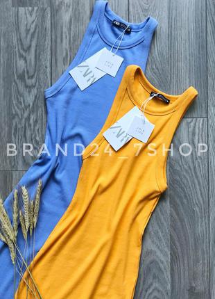 Стильне плаття zara в рубчик 3