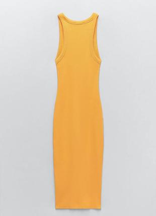 Стильне плаття zara в рубчик 10