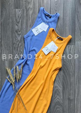 Стильне плаття zara в рубчик 2