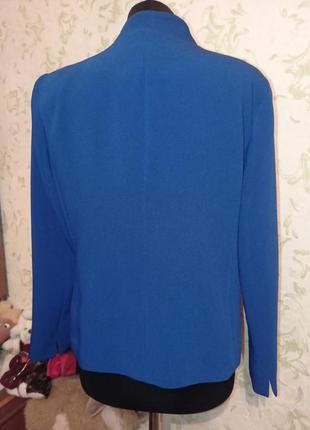 Жакет пиджак uk10 цвет электрик3 фото