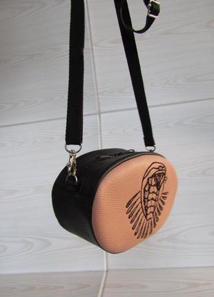 Клатч - таблетка / поясна сумка handmade "кобра"4 фото