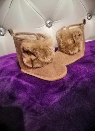 Пінетки угги для немовлят дівчинки теплі зимові