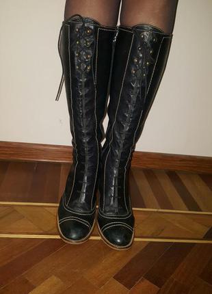 Чоботи шкіра лайка billi bi,р 40,данія