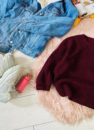 Cвитерок warehouse свитерок бардовый  . 4