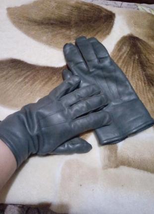 Перчатки кожа с мехом