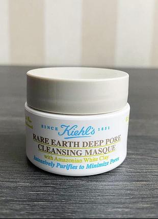 Маска для очищення пор з амазонської білою глиною kiehl's rare earth pore cleansing masque