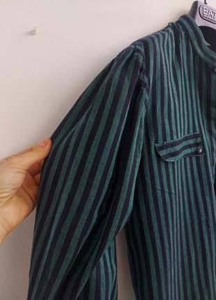 Nadina h. винтажная блуза, рубашка прямого кроя с обьемным рукавом, s-m3 фото