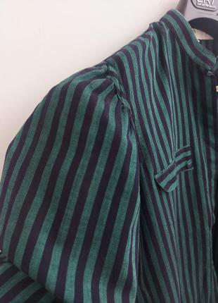 Nadina h. винтажная блуза, рубашка прямого кроя с обьемным рукавом, s-m4 фото