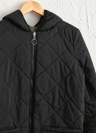 Женское стеганное двусторонее пальто (цвет хаки и черное) lc waikiki5 фото
