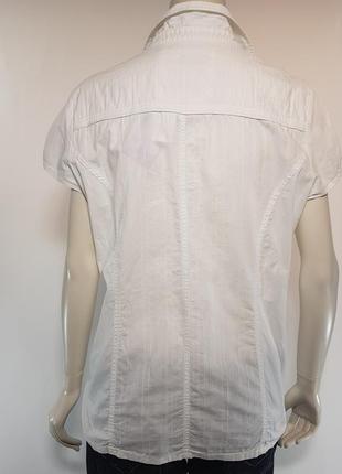 Блузка "soccx" белая с короткими рукавами (германия).6 фото