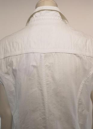 Блузка "soccx" белая с короткими рукавами (германия).7 фото
