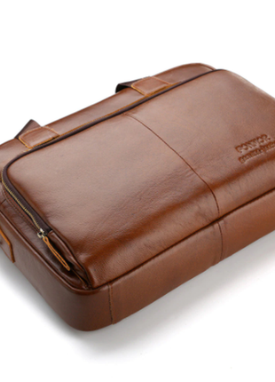Чоловіча сумка-месенджер fonmor з натуральної волячої шкіри.