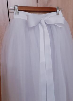 Фатиновый шлейф на платье