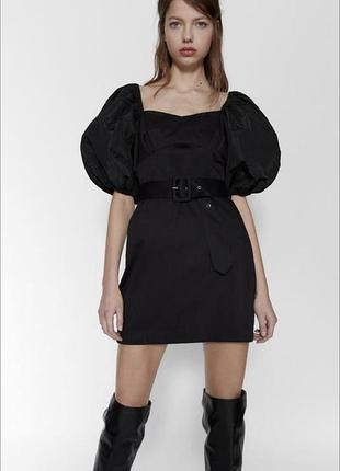 Плаття zara з об'ємними рукавами