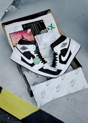 Кросівки  air jordan 1 mid (gs) 'tuxedo' кроссовки