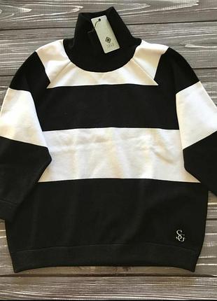 Теплая кофта с горлом, вискоза,рукав 3/4, люкс качество.