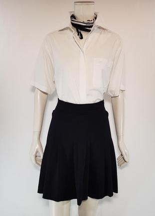 Блузка рубашка классическая белая с коротким рукавом (германия).2 фото