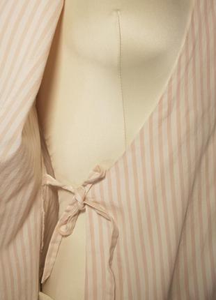 Блуза "hennes by h&m" смугаста на запах (швеція).5 фото