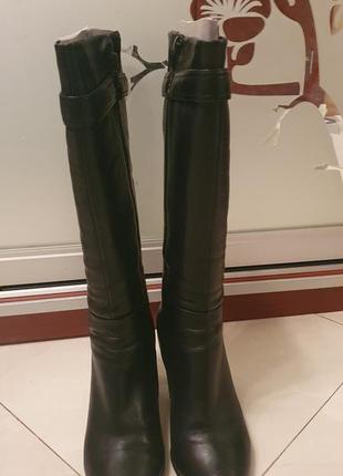 Женские зимние кожаные сапоги фирмы braska, 37 размер8 фото