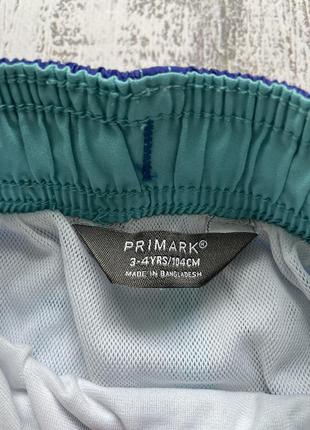 Крутые шорты для купания купальник плавки primark 3-4года2 фото