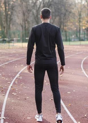 Мужское термобелье чёрно цвета, комплект термобелье 4в1