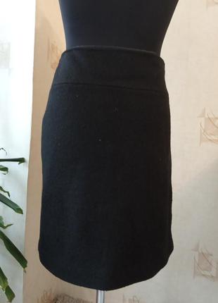 Теплая натуральная юбка, шерсть, вискоза, вышивка2 фото