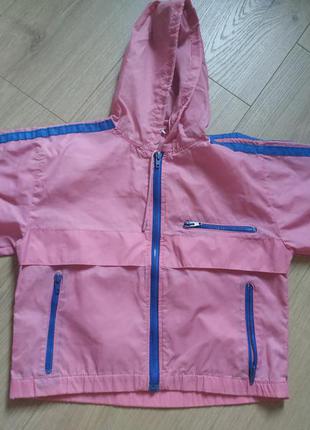 Дитяча вітрівка/дощовик для дівчинки 92р/курточка  від вітру та дощу