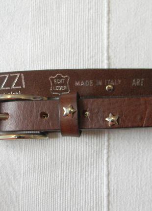 Кожаный ремень vittozzi belts италия на обхват 85-95 см3 фото