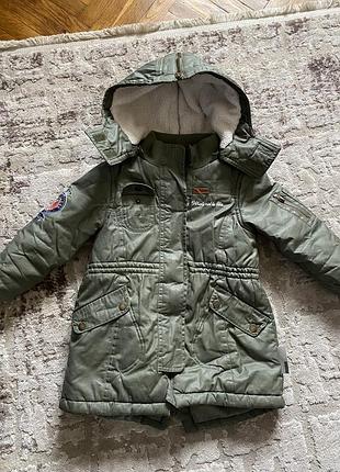 Стильна парка на дівчинку  р.110