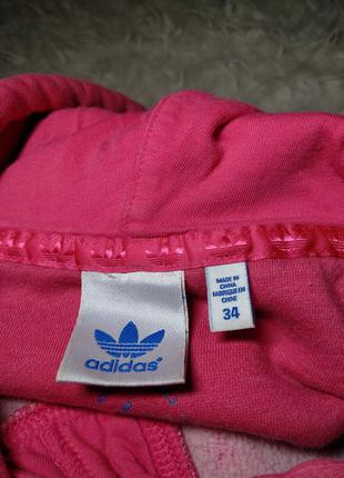 Розовый теплый балахон adidas2 фото