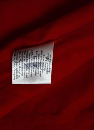 Брендовая красная юбка а -силуэта в белую ромашку laura ashley(размер 38)8 фото