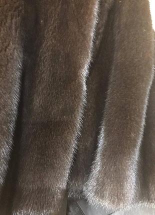 Норковкая шуба с капюшоном scandinavian furs р. 36-38 / s -m  / 8-109 фото