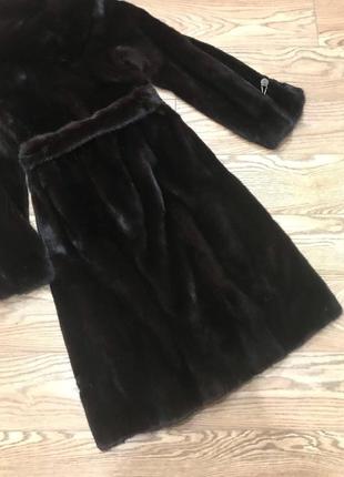 Норковкая шуба с капюшоном scandinavian furs р. 36-38 / s -m  / 8-106 фото