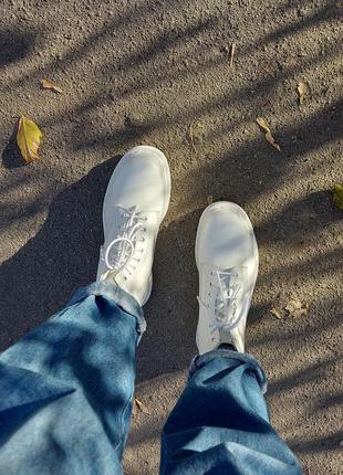 Ботинки dr. martens 1460 mono white smooth6 фото