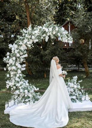 Атласна весільна сукня від crystal4 фото
